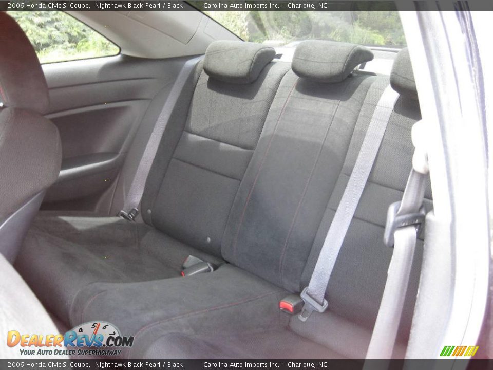 2006 Honda Civic Si Coupe Nighthawk Black Pearl / Black Photo #16