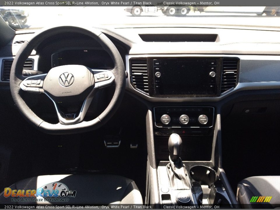 2022 Volkswagen Atlas Cross Sport SEL R-Line 4Motion Oryx White Pearl / Titan Black Photo #3