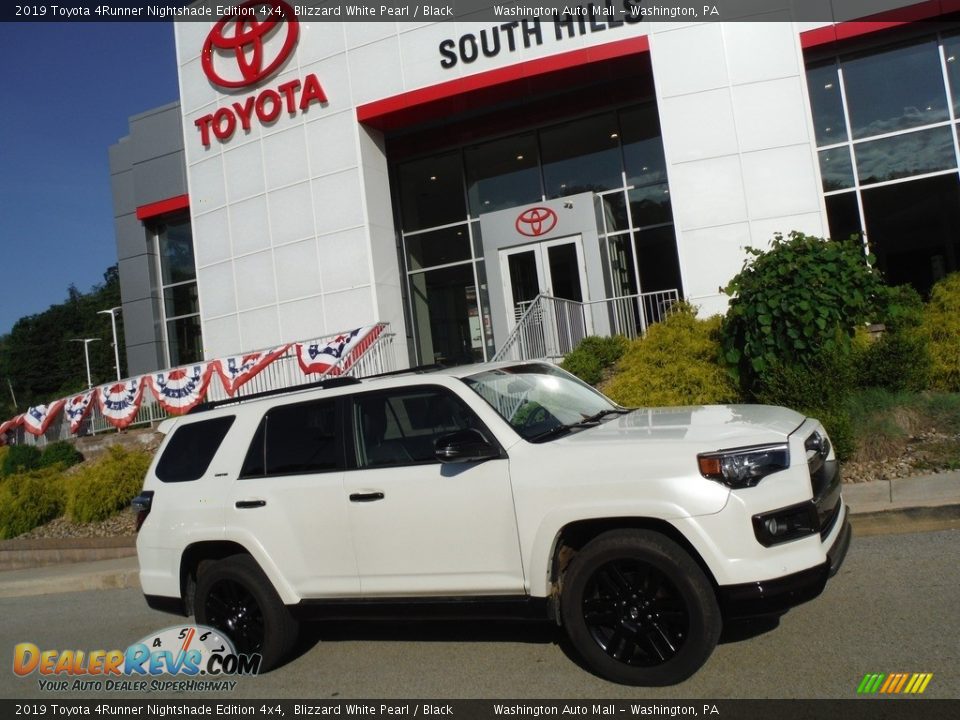 2019 Toyota 4Runner Nightshade Edition 4x4 Blizzard White Pearl / Black Photo #2