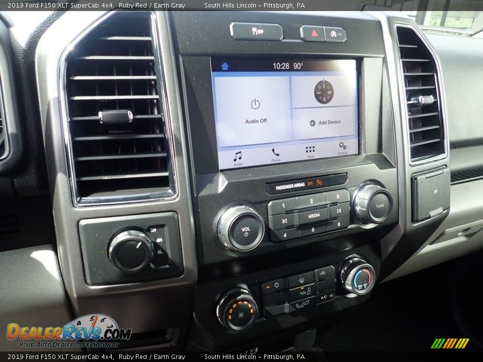 2019 Ford F150 XLT SuperCab 4x4 Ruby Red / Earth Gray Photo #22