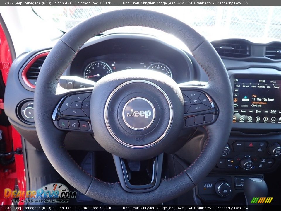 2022 Jeep Renegade (RED) Edition 4x4 Steering Wheel Photo #19