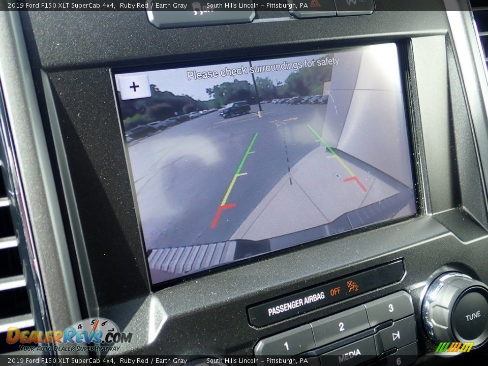 2019 Ford F150 XLT SuperCab 4x4 Ruby Red / Earth Gray Photo #25
