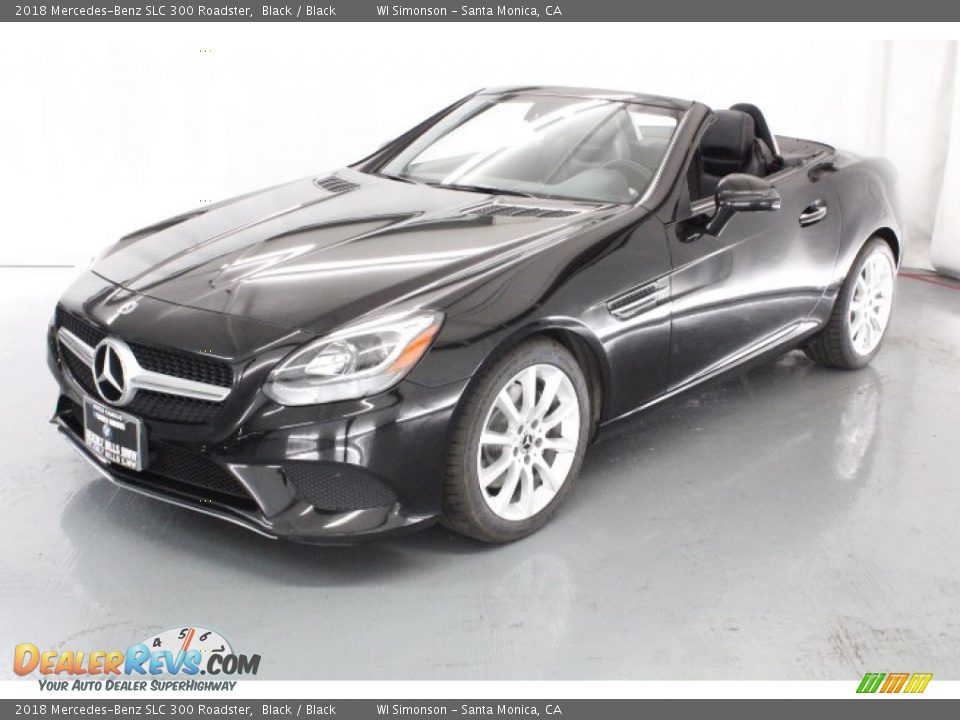 2018 Mercedes-Benz SLC 300 Roadster Black / Black Photo #3