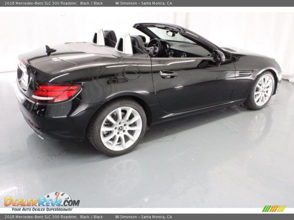 2018 Mercedes-Benz SLC 300 Roadster Black / Black Photo #5