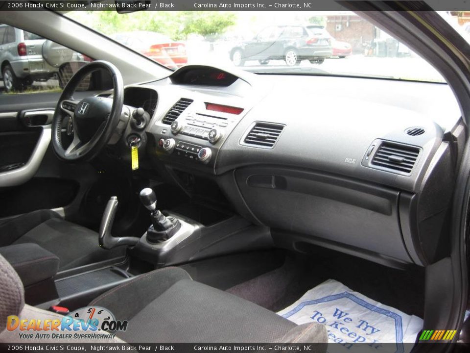 2006 Honda Civic Si Coupe Nighthawk Black Pearl / Black Photo #19