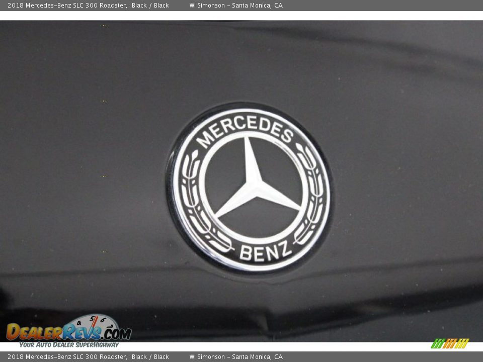 2018 Mercedes-Benz SLC 300 Roadster Black / Black Photo #34