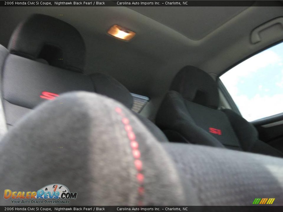 2006 Honda Civic Si Coupe Nighthawk Black Pearl / Black Photo #20