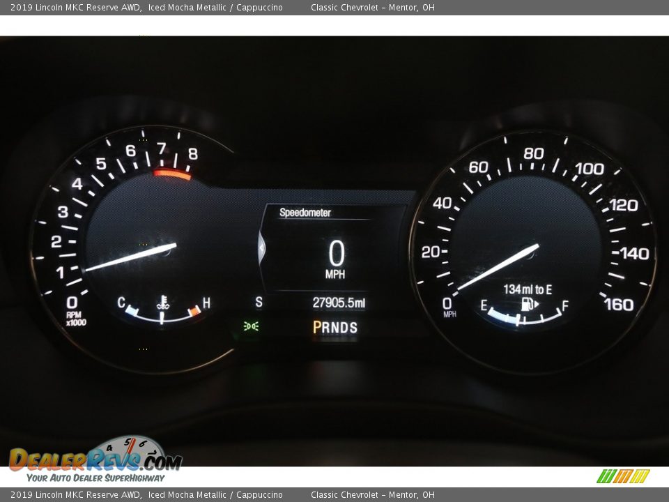 2019 Lincoln MKC Reserve AWD Gauges Photo #9