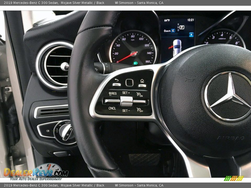 2019 Mercedes-Benz C 300 Sedan Mojave Silver Metallic / Black Photo #18