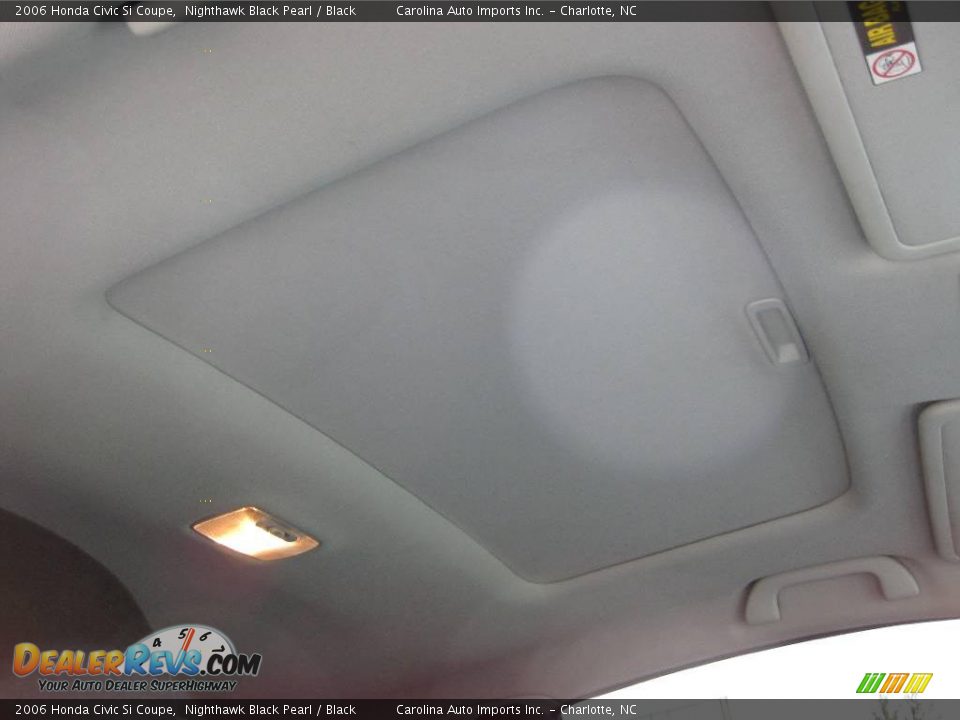 2006 Honda Civic Si Coupe Nighthawk Black Pearl / Black Photo #21