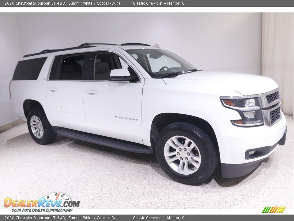 2020 Chevrolet Suburban LT 4WD Summit White / Cocoa/­Dune Photo #1