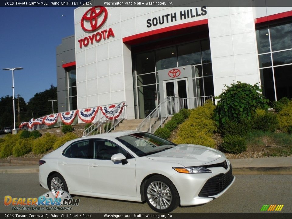 2019 Toyota Camry XLE Wind Chill Pearl / Black Photo #2