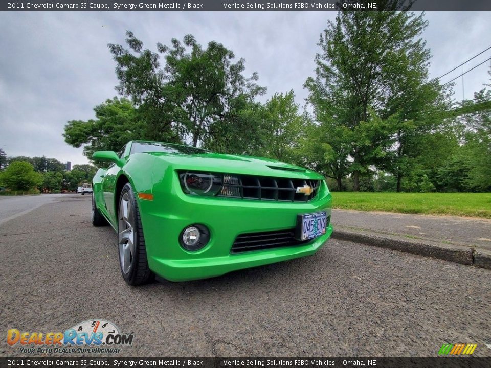 2011 Chevrolet Camaro SS Coupe Synergy Green Metallic / Black Photo #12