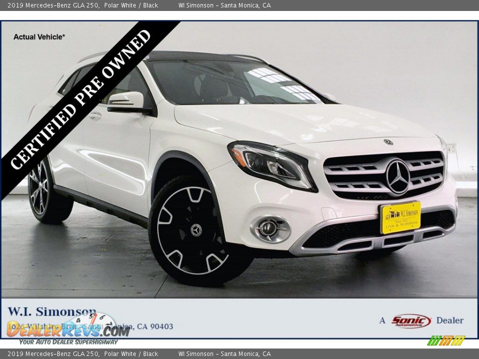 2019 Mercedes-Benz GLA 250 Polar White / Black Photo #1