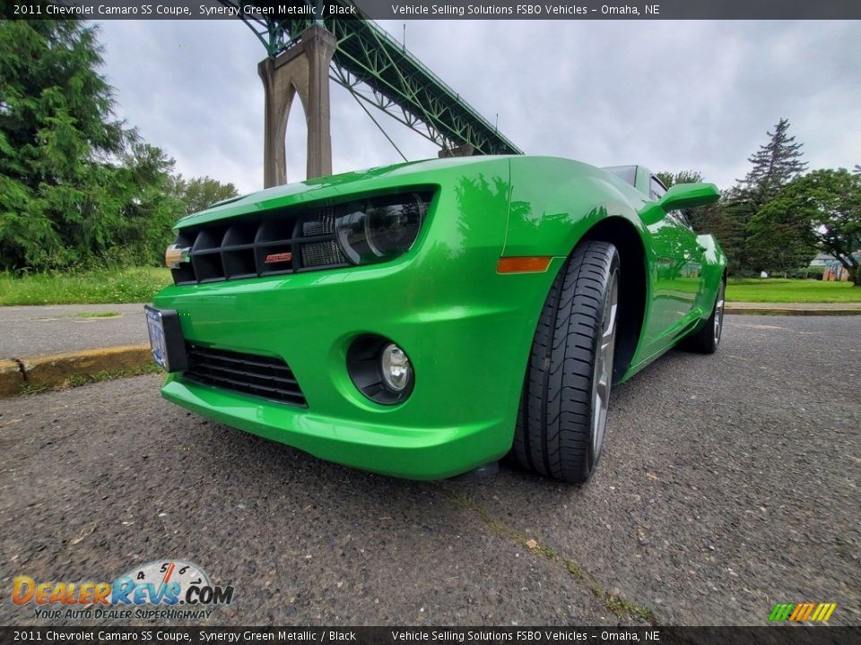 2011 Chevrolet Camaro SS Coupe Synergy Green Metallic / Black Photo #19