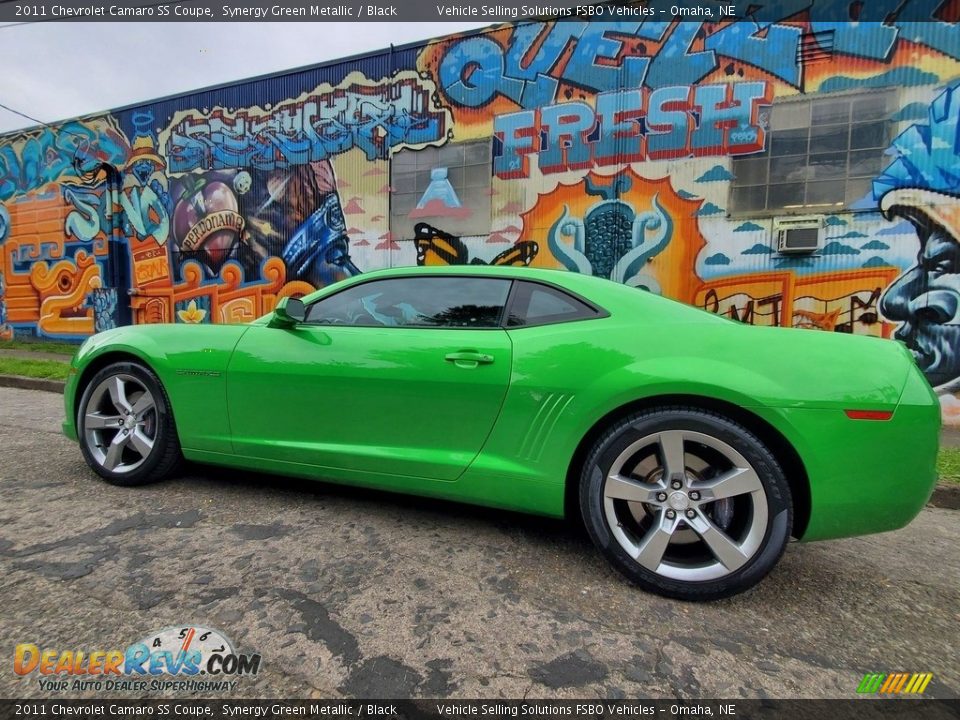 2011 Chevrolet Camaro SS Coupe Synergy Green Metallic / Black Photo #22