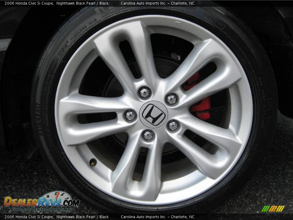 2006 Honda Civic Si Coupe Nighthawk Black Pearl / Black Photo #24