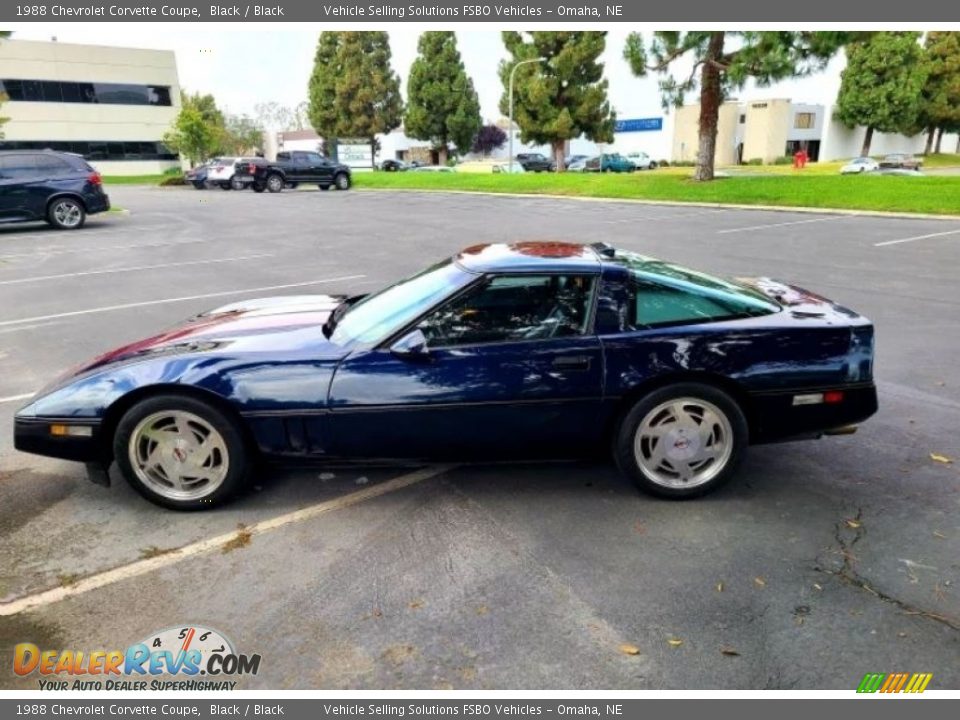 1988 Chevrolet Corvette Coupe Black / Black Photo #2