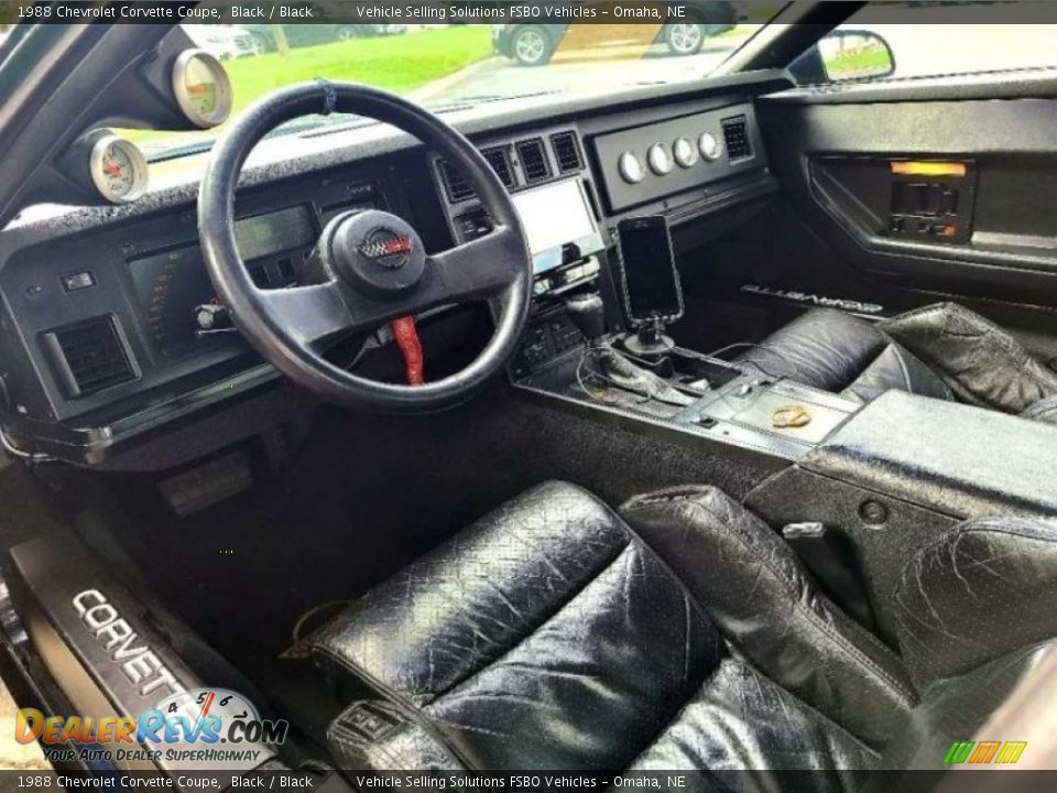 1988 Chevrolet Corvette Coupe Black / Black Photo #4