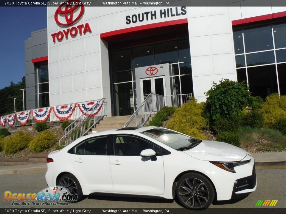 2020 Toyota Corolla SE Super White / Light Gray Photo #2