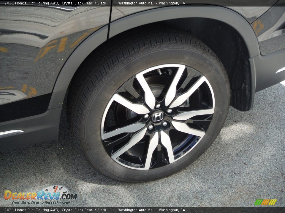 2021 Honda Pilot Touring AWD Crystal Black Pearl / Black Photo #8