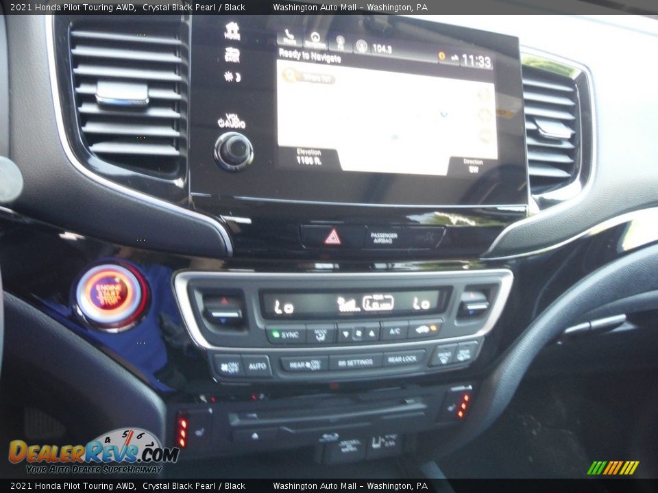 2021 Honda Pilot Touring AWD Crystal Black Pearl / Black Photo #21