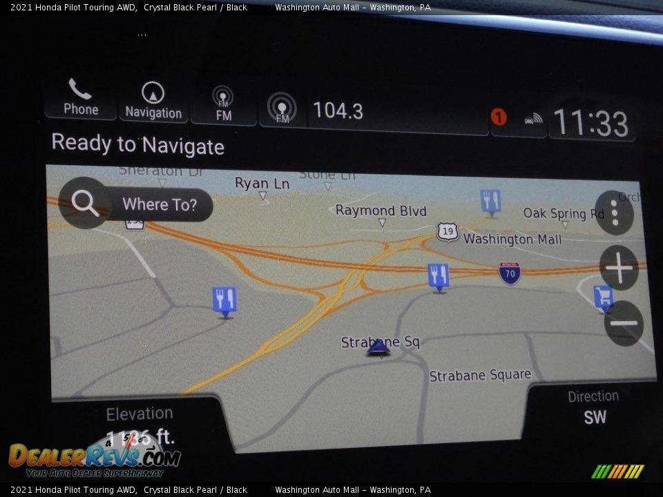 2021 Honda Pilot Touring AWD Crystal Black Pearl / Black Photo #23