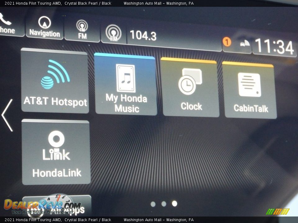 2021 Honda Pilot Touring AWD Crystal Black Pearl / Black Photo #26