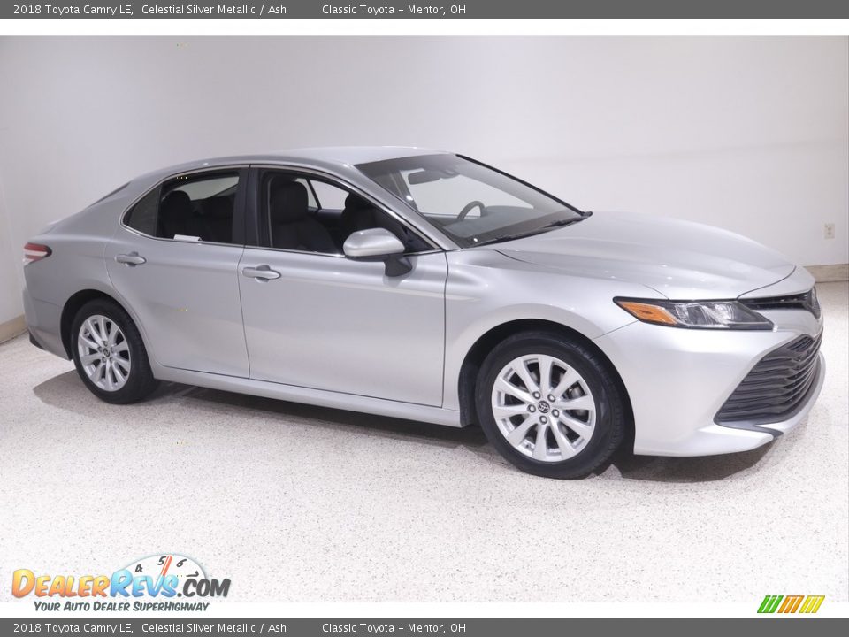 2018 Toyota Camry LE Celestial Silver Metallic / Ash Photo #1