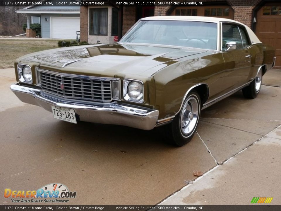 Golden Brown 1972 Chevrolet Monte Carlo  Photo #1