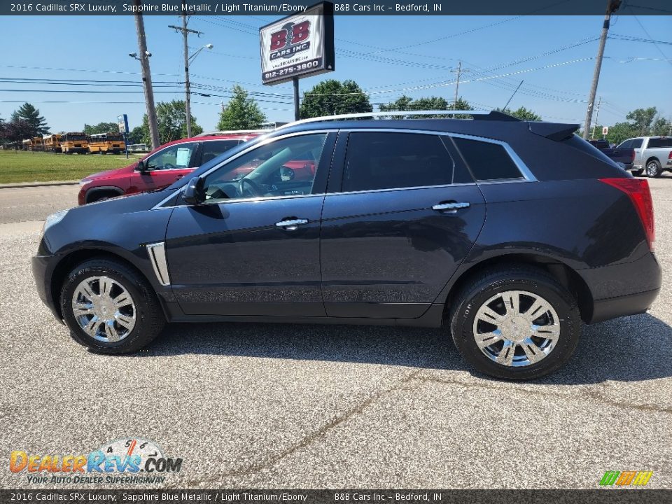 2016 Cadillac SRX Luxury Sapphire Blue Metallic / Light Titanium/Ebony Photo #1