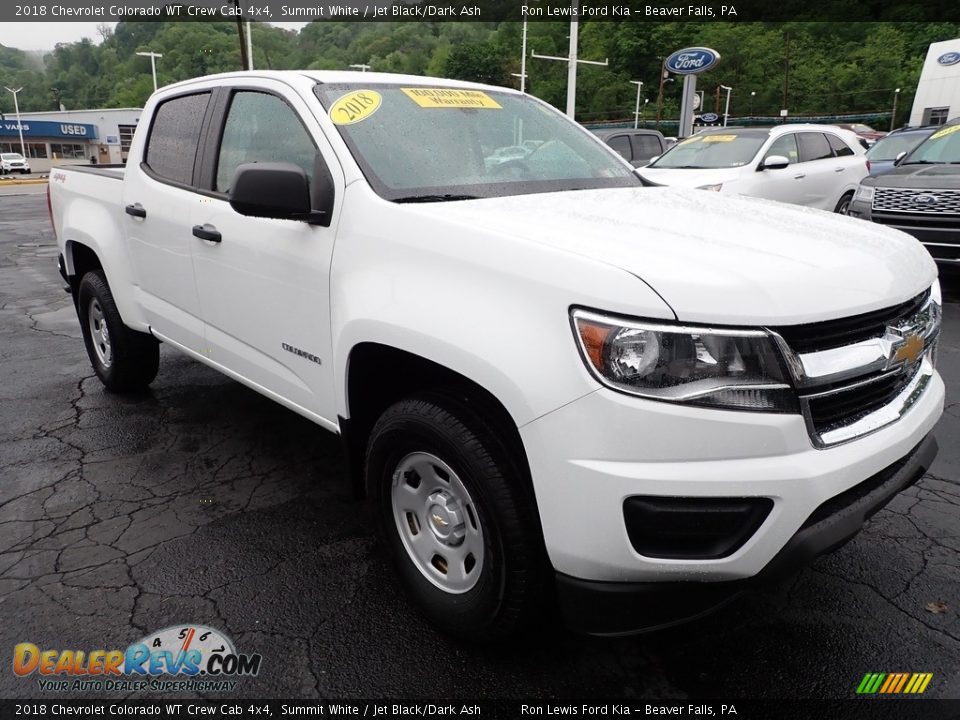 2018 Chevrolet Colorado WT Crew Cab 4x4 Summit White / Jet Black/Dark Ash Photo #2