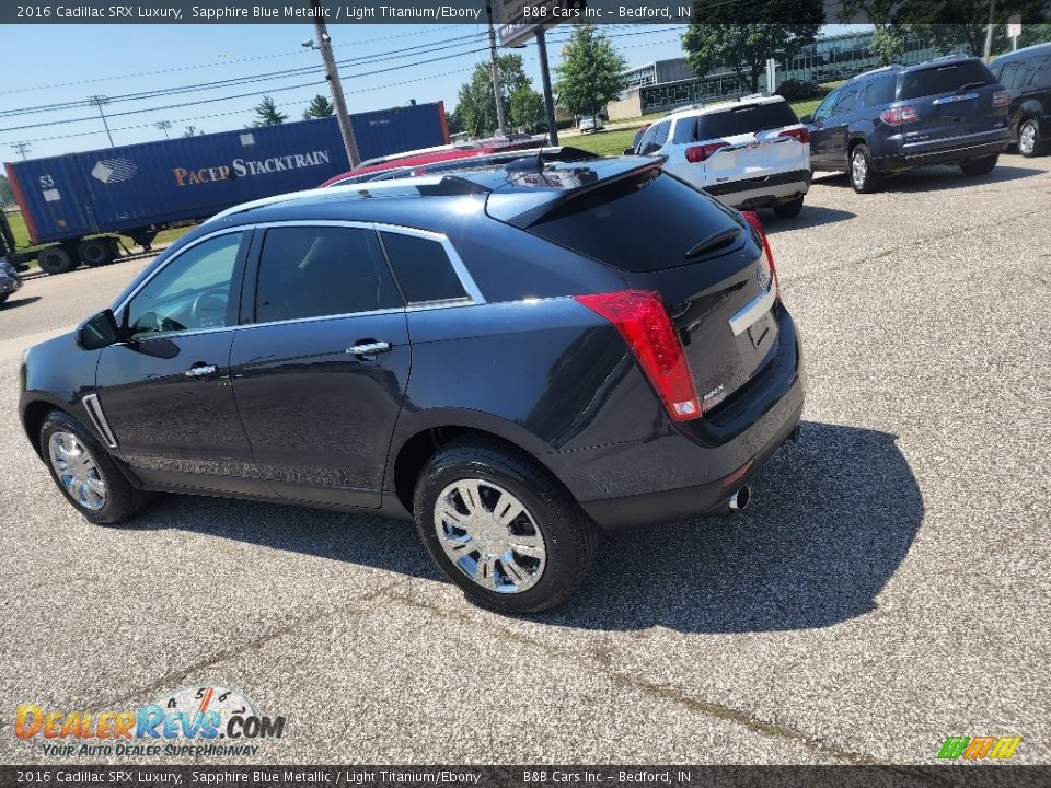 2016 Cadillac SRX Luxury Sapphire Blue Metallic / Light Titanium/Ebony Photo #2