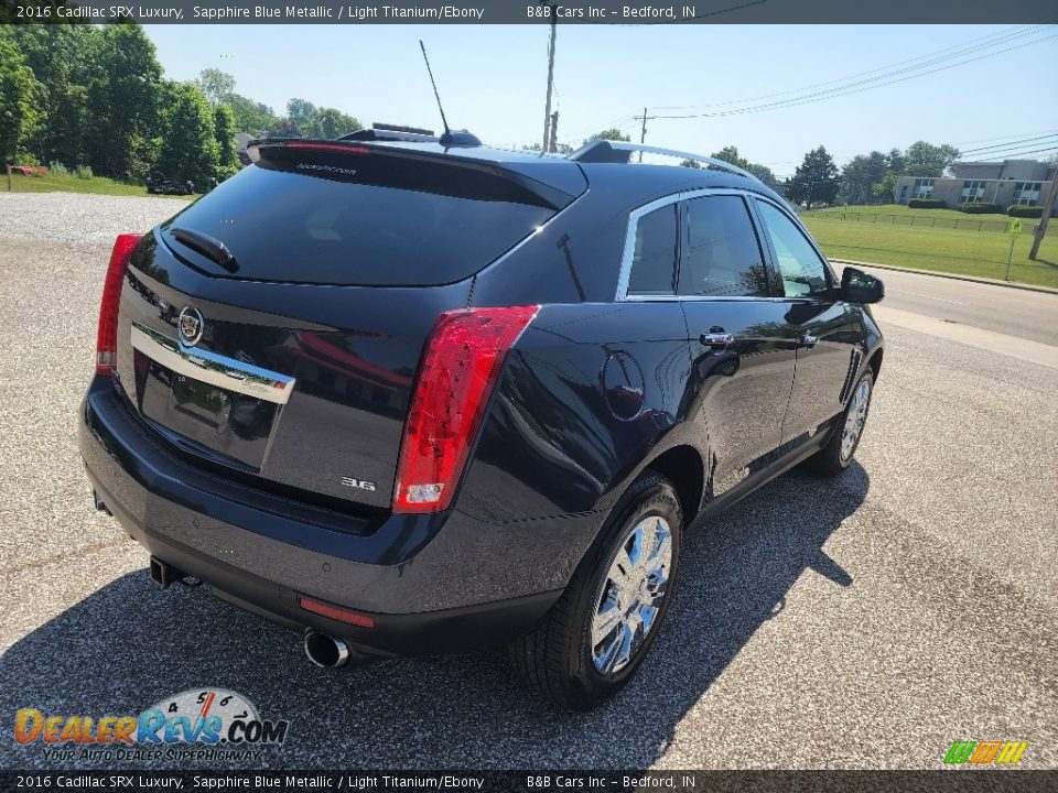 2016 Cadillac SRX Luxury Sapphire Blue Metallic / Light Titanium/Ebony Photo #4