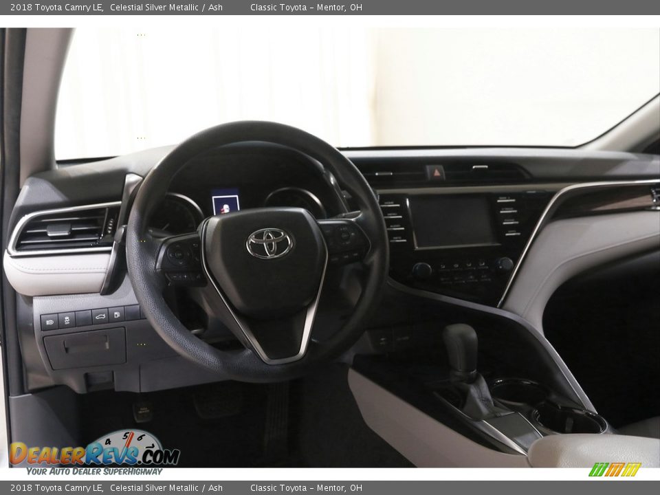 2018 Toyota Camry LE Celestial Silver Metallic / Ash Photo #6