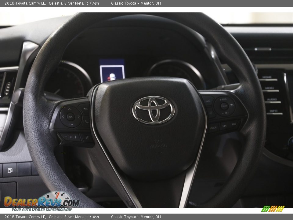 2018 Toyota Camry LE Celestial Silver Metallic / Ash Photo #7