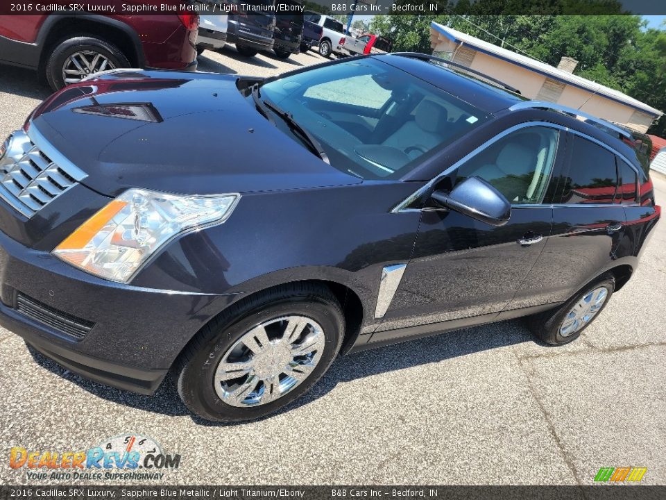 2016 Cadillac SRX Luxury Sapphire Blue Metallic / Light Titanium/Ebony Photo #8