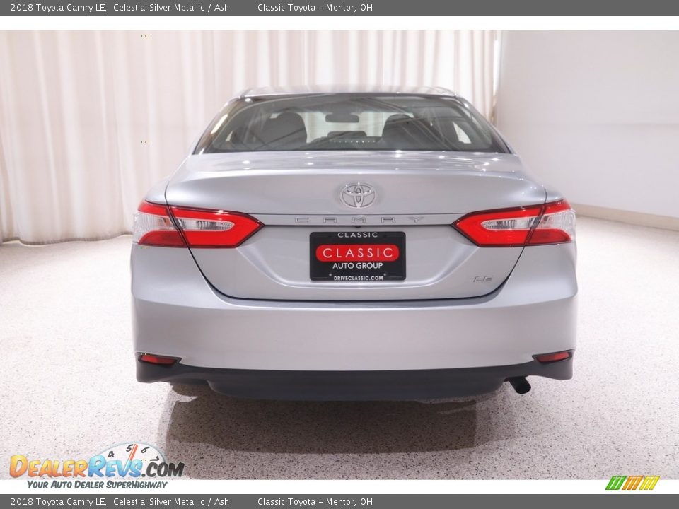 2018 Toyota Camry LE Celestial Silver Metallic / Ash Photo #16