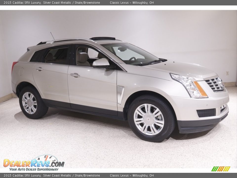 2015 Cadillac SRX Luxury Silver Coast Metallic / Shale/Brownstone Photo #1