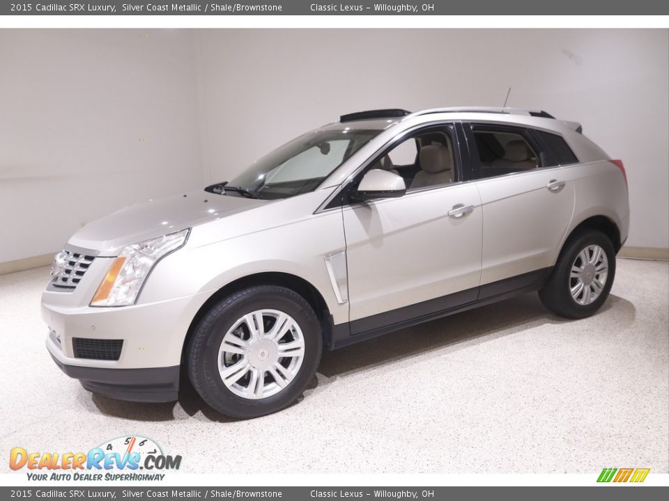 2015 Cadillac SRX Luxury Silver Coast Metallic / Shale/Brownstone Photo #3