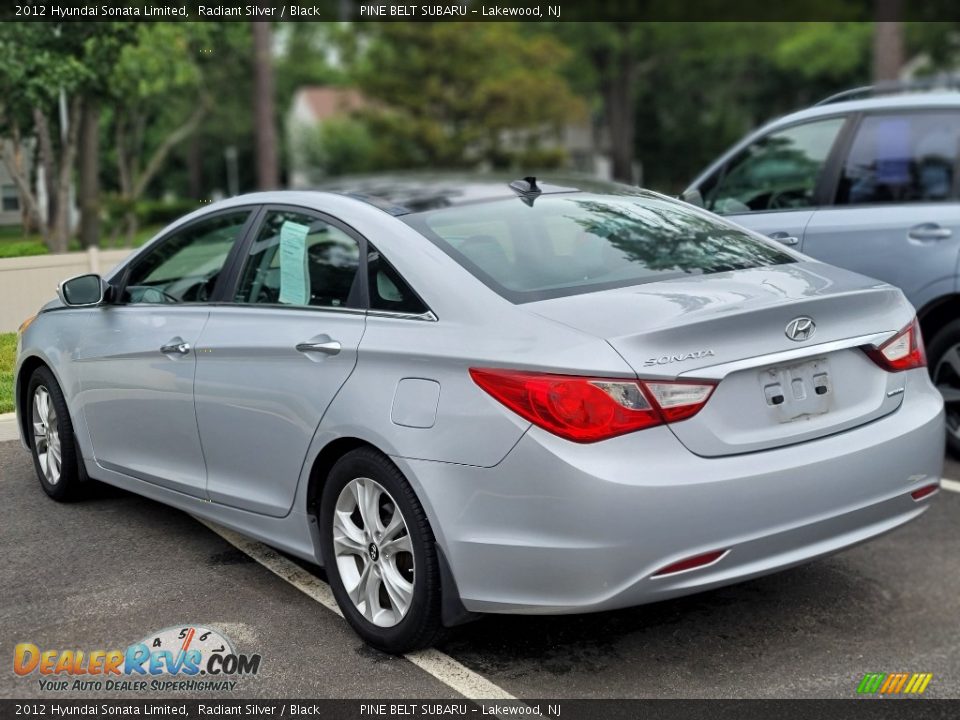 2012 Hyundai Sonata Limited Radiant Silver / Black Photo #9