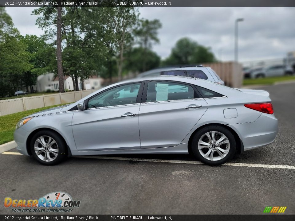 2012 Hyundai Sonata Limited Radiant Silver / Black Photo #10