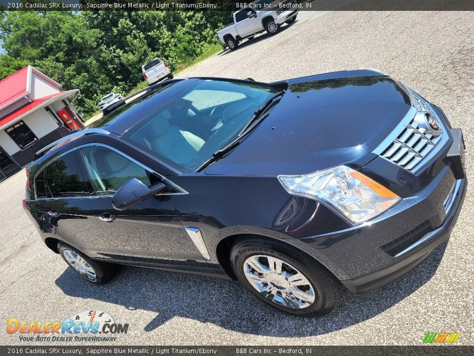 2016 Cadillac SRX Luxury Sapphire Blue Metallic / Light Titanium/Ebony Photo #31