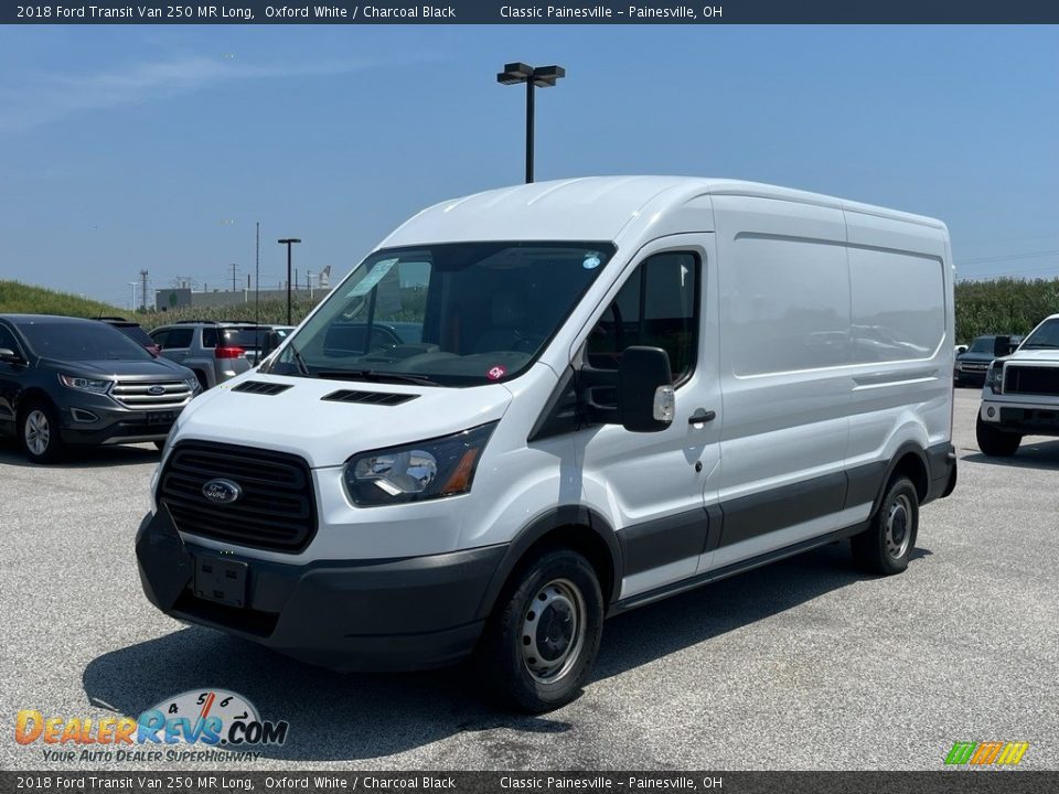 Oxford White 2018 Ford Transit Van 250 MR Long Photo #1