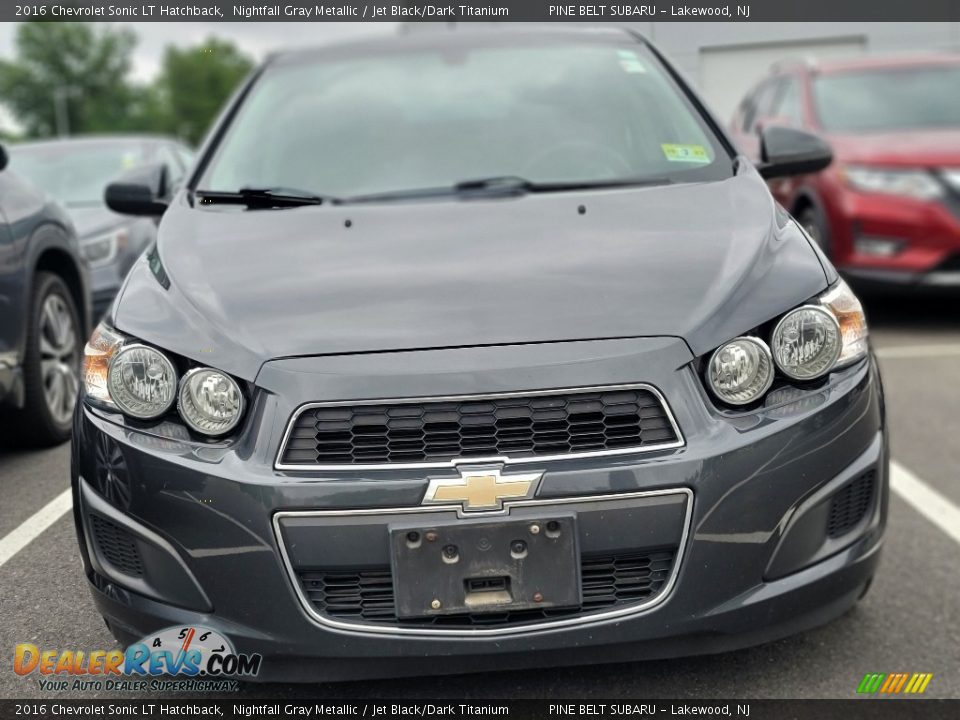2016 Chevrolet Sonic LT Hatchback Nightfall Gray Metallic / Jet Black/Dark Titanium Photo #2