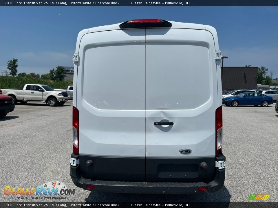 2018 Ford Transit Van 250 MR Long Oxford White / Charcoal Black Photo #3