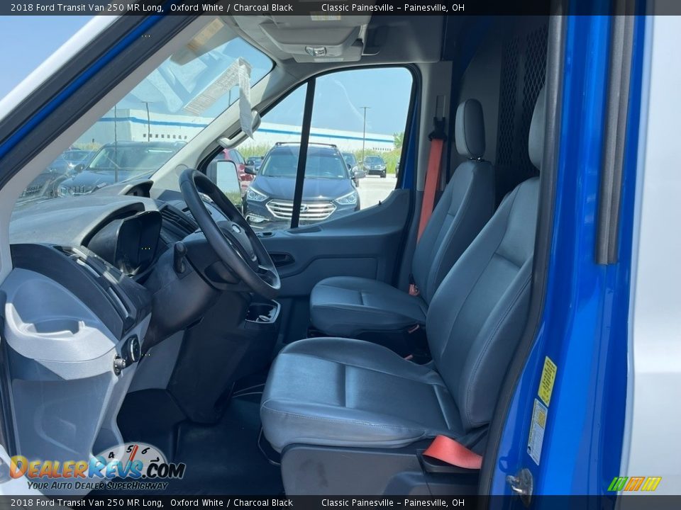 Charcoal Black Interior - 2018 Ford Transit Van 250 MR Long Photo #4