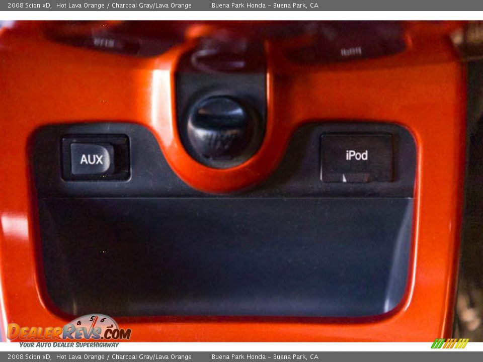 2008 Scion xD Hot Lava Orange / Charcoal Gray/Lava Orange Photo #17