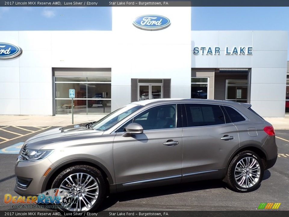 2017 Lincoln MKX Reserve AWD Luxe Silver / Ebony Photo #1