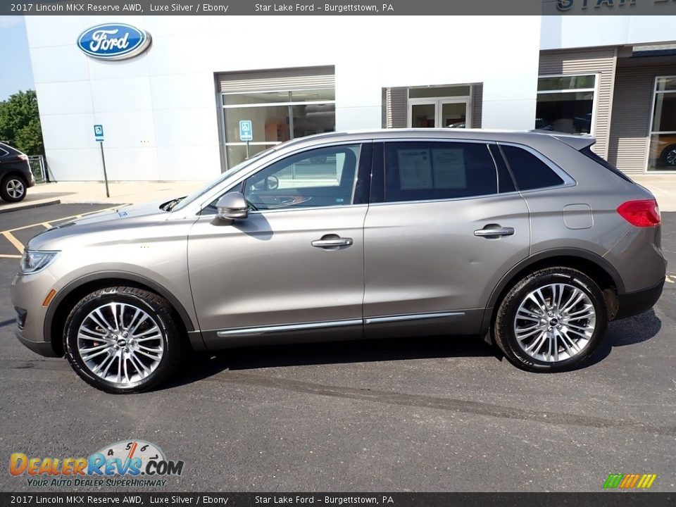2017 Lincoln MKX Reserve AWD Luxe Silver / Ebony Photo #2